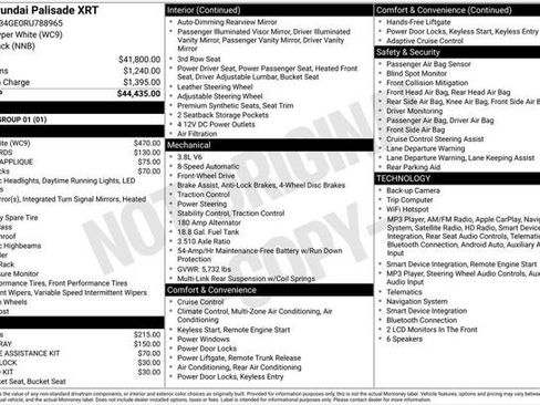 Used 2024 Hyundai Palisade XRT FWD image 2