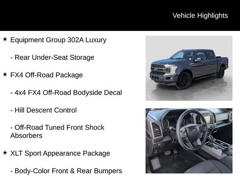 Used 2018 Ford F150 XLT w/ Equipment Group 302A Luxury image 16