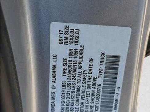 Used 2018 Honda Ridgeline Sport image 16
