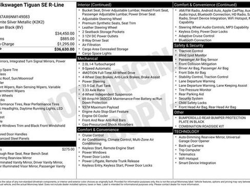 Used 2022 Volkswagen Tiguan SE R-Line image 25