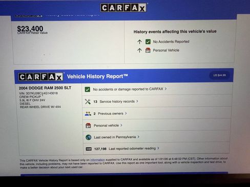 Used 2004 Dodge Ram 2500 Truck SLT w/ Trailer Tow Group image 3