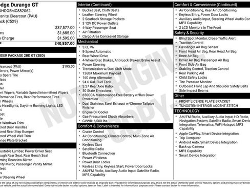 Used 2021 Dodge Durango GT RWD image 29