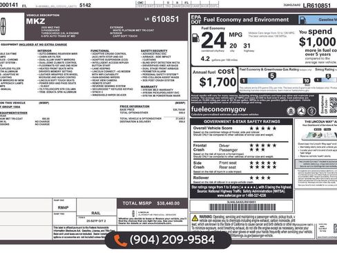 Used 2020 Lincoln MKZ image 33