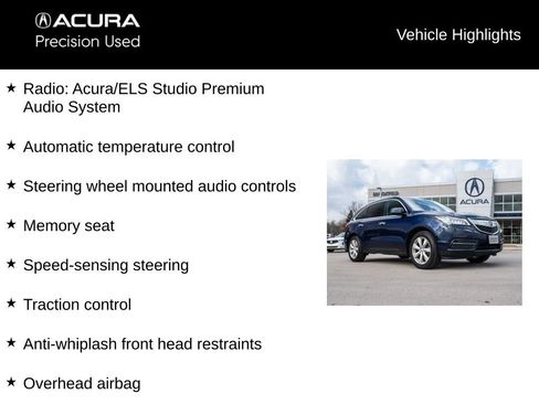 Used 2016 Acura MDX SH-AWD image 9