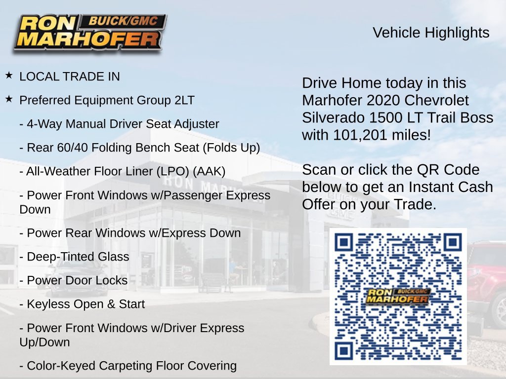 Used 2020 Chevrolet Silverado 1500 LT Trail Boss w/ Convenience Package AWD/4WD image 15