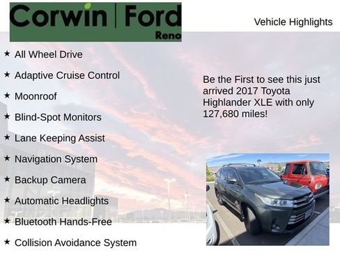 Used 2017 Toyota Highlander XLE AWD/4WD image 4