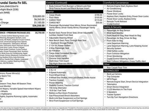 Used 2021 Hyundai Santa Fe SEL w/ Convenience + Premium Package FWD image 11