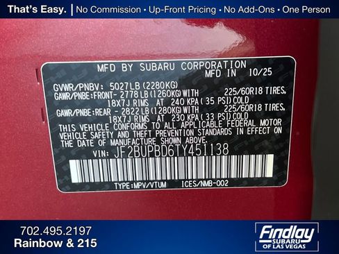 New 2026 Subaru Outback Premium image 34