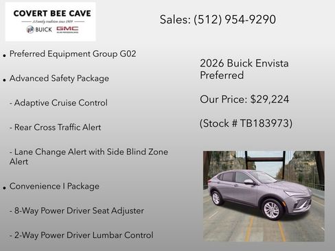 New 2026 Buick Envista Sport Touring w/ Convenience I Package FWD image 6