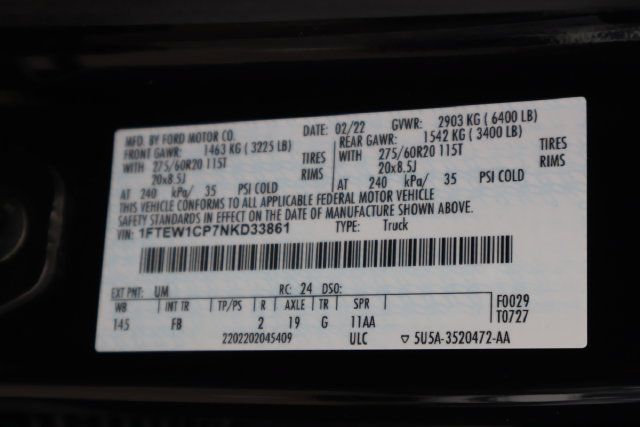 Used 2022 Ford F150 XLT w/ Equipment Group 302A High RWD image 31