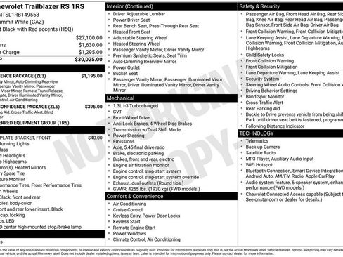 Used 2024 Chevrolet TrailBlazer RS w/ Convenience Package FWD image 5