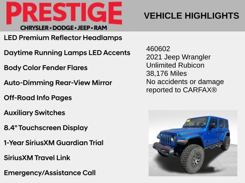 Used 2021 Jeep Wrangler Unlimited Rubicon AWD/4WD image 6