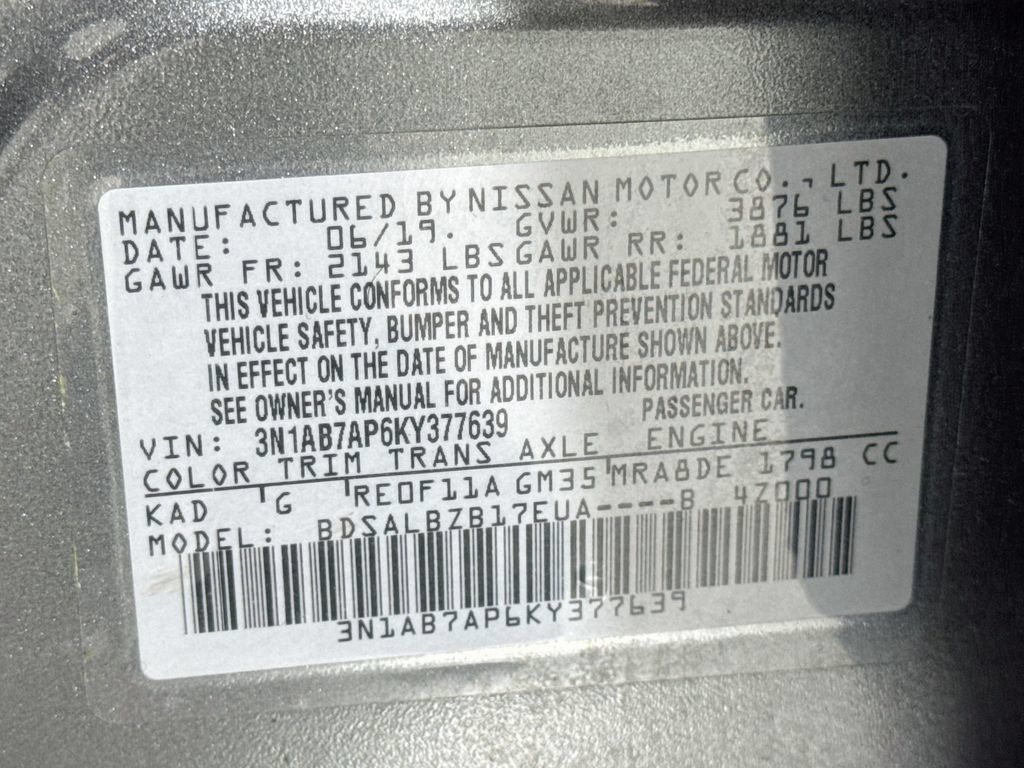 Used 2019 Nissan Sentra S FWD image 31