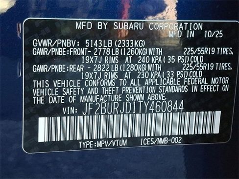 New 2026 Subaru Outback Touring XT image 18