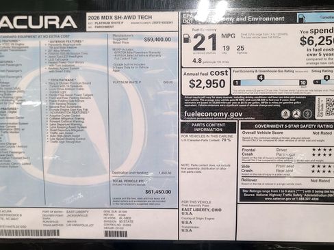 Used 2026 Acura MDX SH-AWD w/ Technology Package image 35