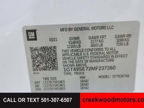 Used 2021 GMC Sierra 3500 4x4 Crew Cab w/ Convenience Package image 69