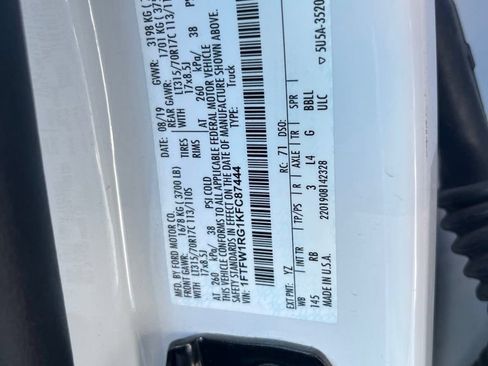 Used 2019 Ford F150 Raptor w/ Equipment Group 802A Luxury AWD/4WD image 10