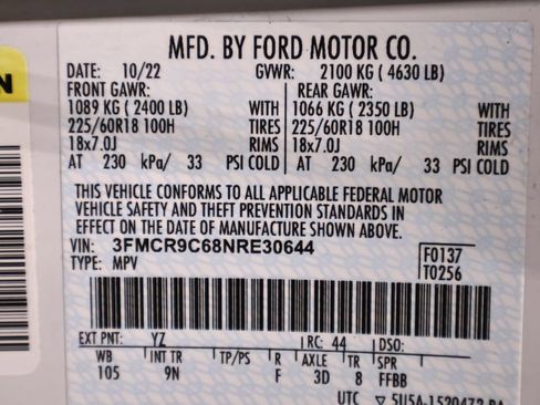 Certified 2022 Ford Bronco Sport Outer Banks w/ Tech Package AWD/4WD image 44