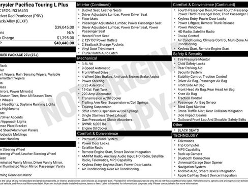 Used 2018 Chrysler Pacifica Touring-L Plus image 28