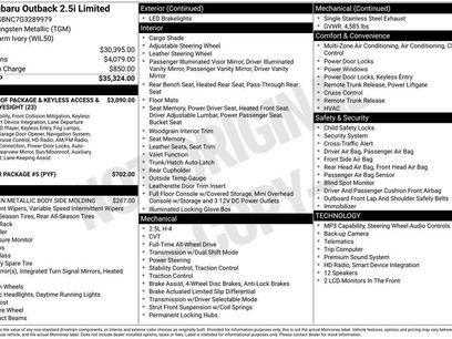 Used 2016 Subaru Outback 2.5i Limited