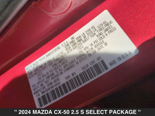 Certified 2024 MAZDA CX-50 AWD 2.5 S w/ Cargo Package image 32