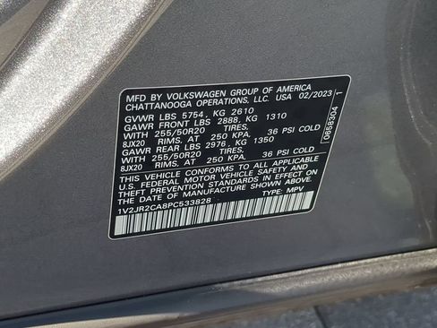 Used 2023 Volkswagen Atlas SE w/ Panoramic Sunroof Package FWD image 40