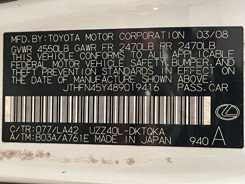 Used 2008 Lexus SC 430 Convertible RWD image 24