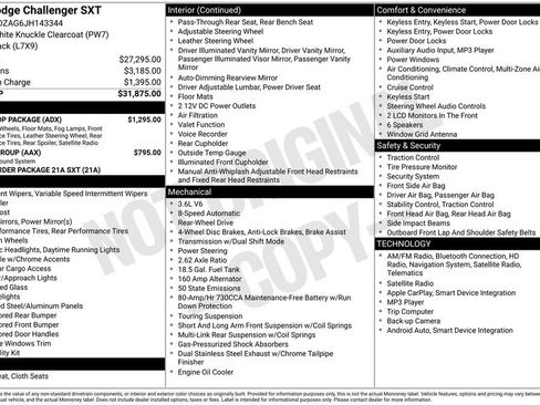 Used 2018 Dodge Challenger SXT w/ Blacktop Package image 6