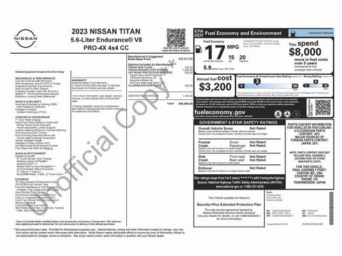 Used 2023 Nissan Titan PRO-4X w/ Off Road Protection Package image 4