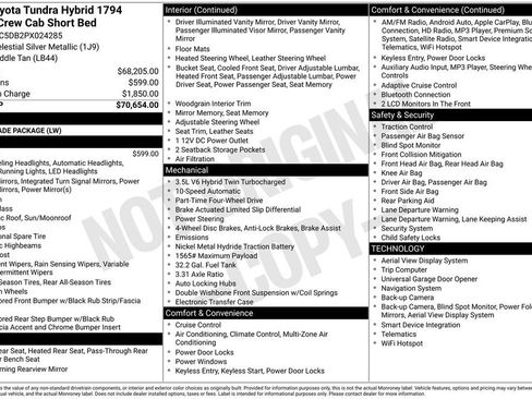 Used 2023 Toyota Tundra 1794 Edition AWD/4WD image 38