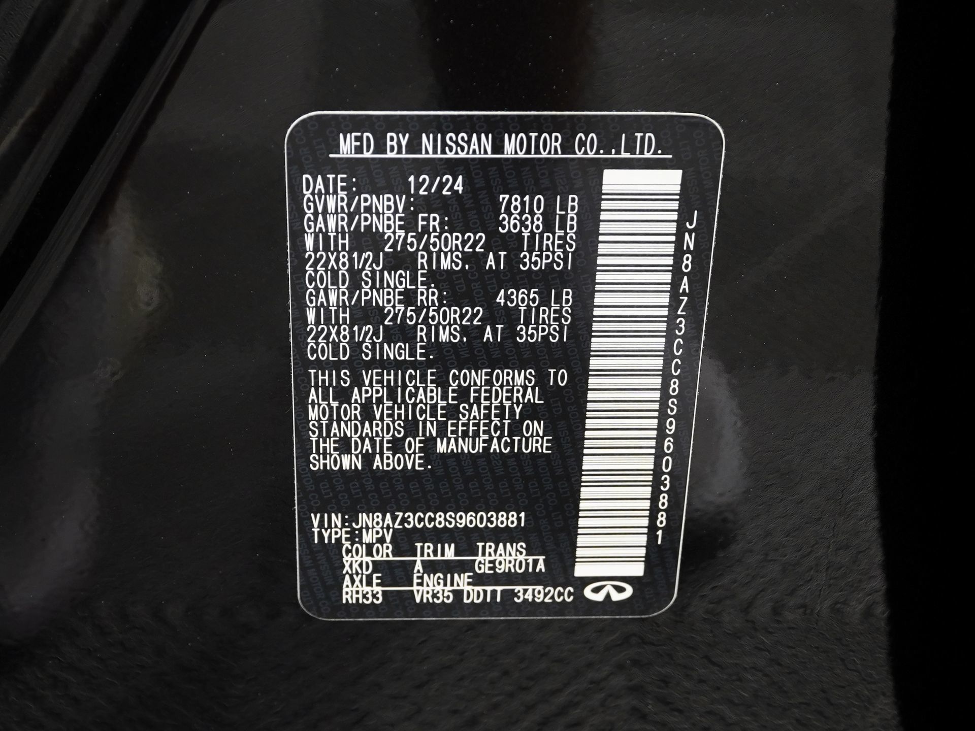 Used 2025 INFINITI QX80 Autograph AWD/4WD image 36