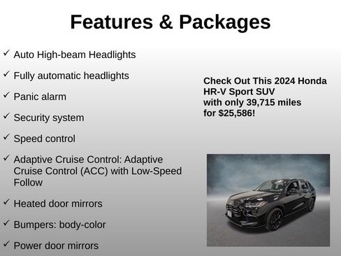 Certified 2024 Honda HR-V Sport image 20
