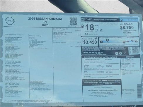 New 2026 Nissan Armada SV image 16