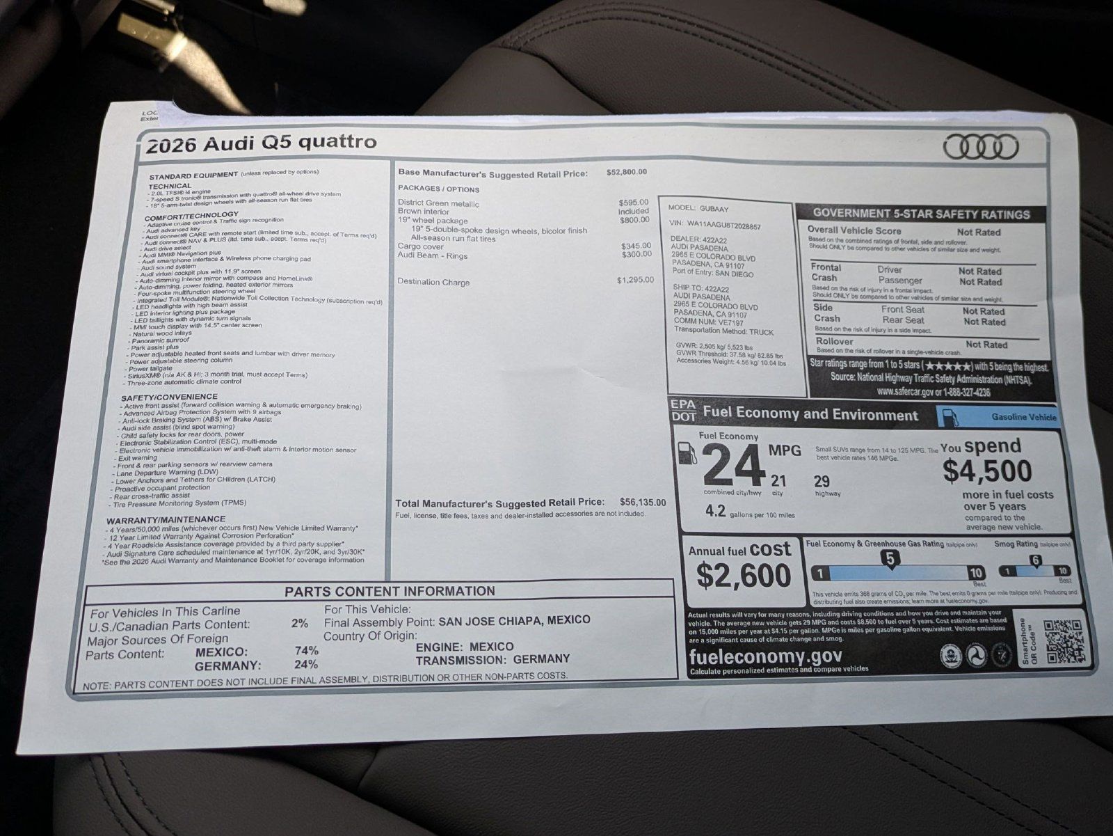 New 2026 Audi Q5 Premium AWD/4WD image 18