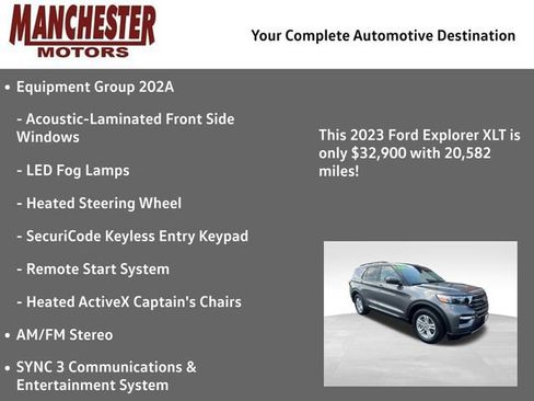 Used 2023 Ford Explorer XLT w/ Equipment Group 202A AWD/4WD image 2