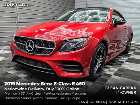 Used 2019 Mercedes-Benz E 450 4MATIC Coupe image 1
