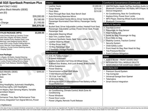 Used 2022 Audi SQ5 Premium Plus w/ Premium Plus Package image 3