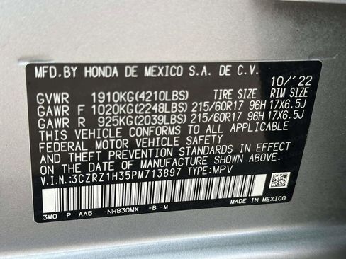 Certified 2023 Honda HR-V LX image 28