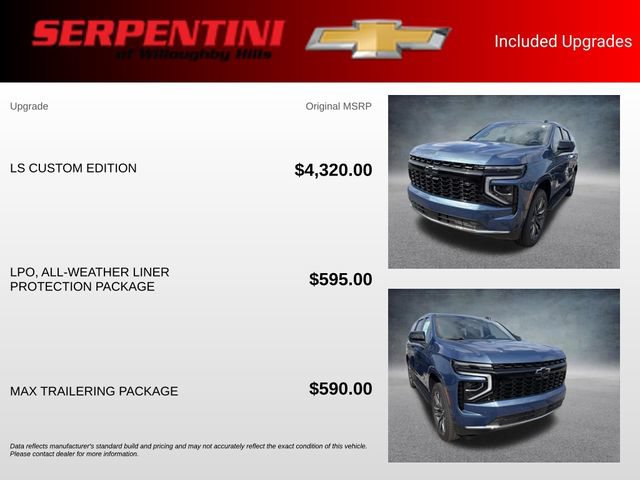 New 2026 Chevrolet Tahoe LS w/ LS Custom Edition AWD/4WD image 22