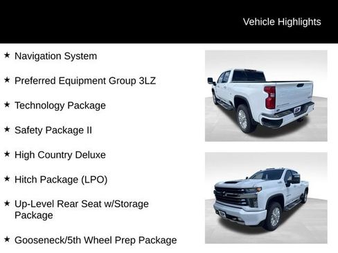 Used 2023 Chevrolet Silverado 2500 High Country w/ LPO, Hitch Package AWD/4WD image 3