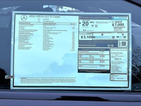 New 2026 Mercedes-Benz GLE 53 AMG 4MATIC Coupe image 17