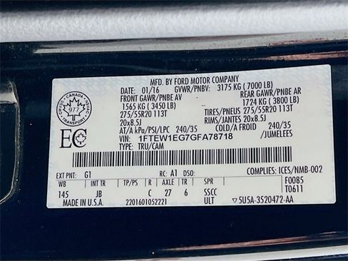 Used 2016 Ford F150 XLT w/ Equipment Group 302A Luxury image 29