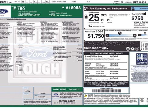 Certified 2023 Ford F150 Lariat w/ Equipment Group 502A High RWD image 35