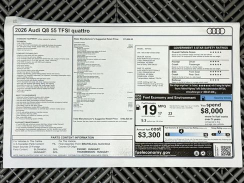 New 2026 Audi Q8 Prestige image 9