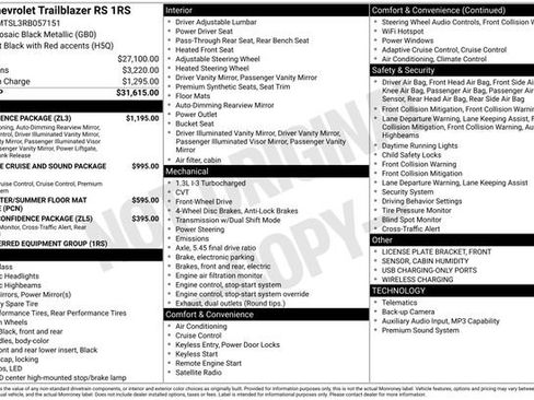 Used 2024 Chevrolet TrailBlazer RS w/ Convenience Package FWD image 15