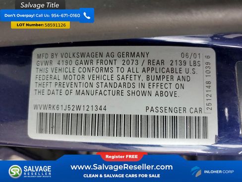 Used 2002 Volkswagen Jetta GL FWD image 16