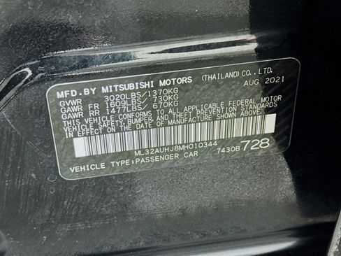 Used 2021 Mitsubishi Mirage Carbonite Edition image 38