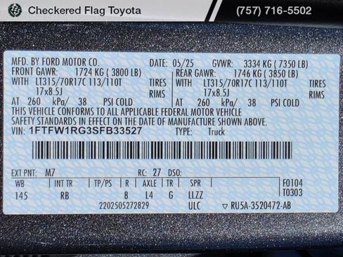 Used 2025 Ford F150 Raptor AWD/4WD image 25