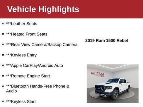 Used 2019 RAM 1500 Rebel w/ Leather & Sound Group w/ 2_W AWD/4WD image 4