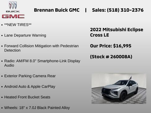 Used 2022 Mitsubishi Eclipse Cross LE AWD/4WD image 6